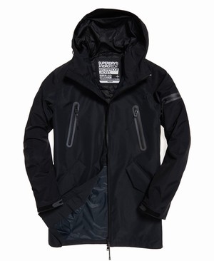 Superdry Hydrotech Waterproof Parka Férfi Kabát Fekete | PMCVW0563